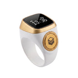 Nooraya Smart Zikr Ring in Elegant Silver Pearl