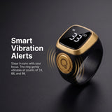 OLED digital tasbih counter display on Smart Ring
