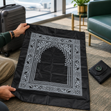 Travel Prayer Mat being unfolded